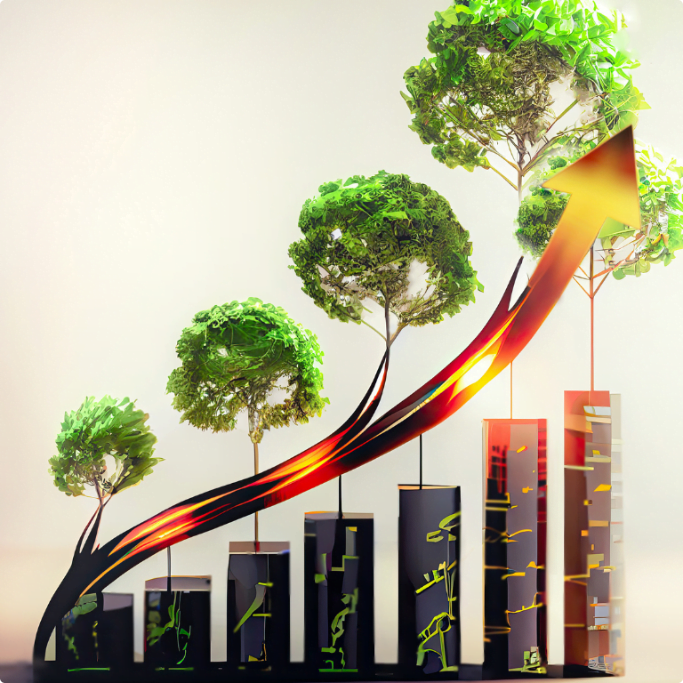 représentation de la croissance durable des ICPE